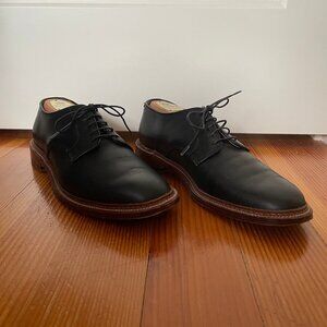 Alden Unlined Plain Toe Blucher Black Chromexcel Brown Sole Barrie Last Size 8